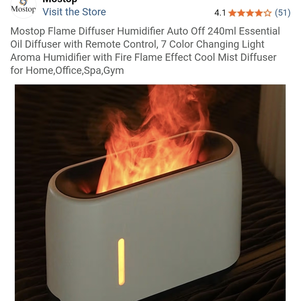 Aroma Diffuser with Remote Control NEW NEVER OPENED - Picture 7 of 9